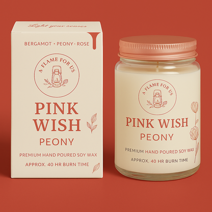 Pink Wish Peony Flavor Candle